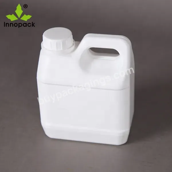 White 1.2l 2l 2.5l Hdpe Plastic Jerry Can For Cooking Oil