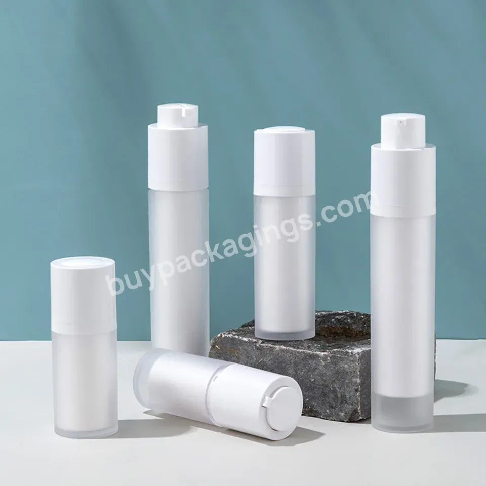 White 15ml 30ml 50ml Customized As Double Wall Cosmetic Lotion Body Cream Skin Care Lotion Bottle