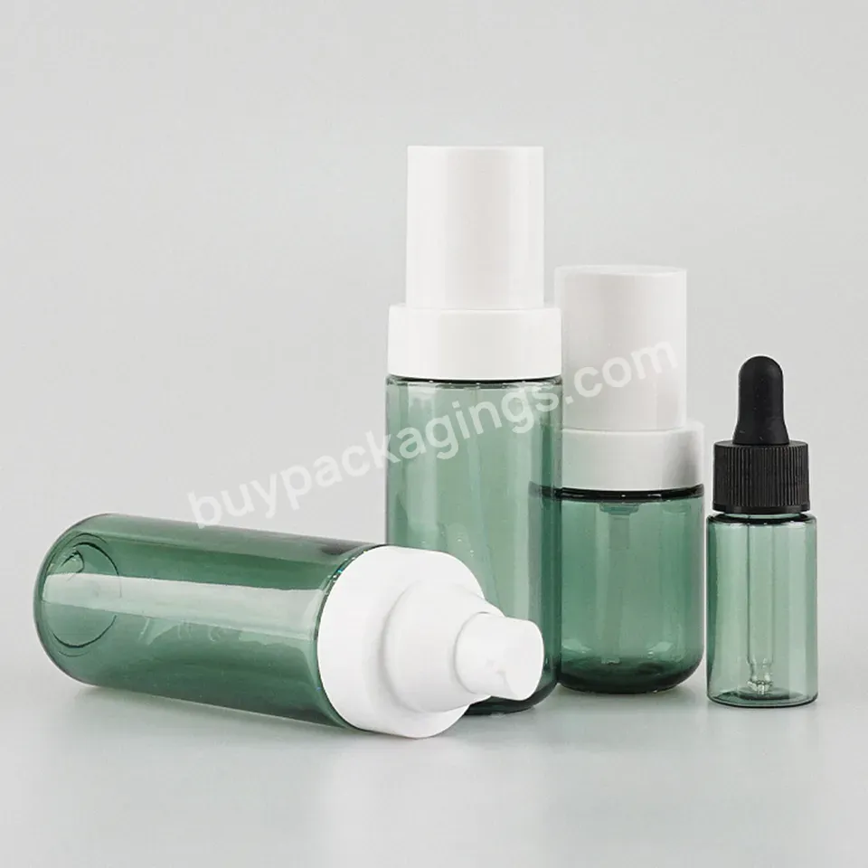 White 30ml 60ml 100ml 120ml Double Wall Pet Cosmetic Lotion Bottle Eye Cream Skincare Serum Lotion Pump Bottle