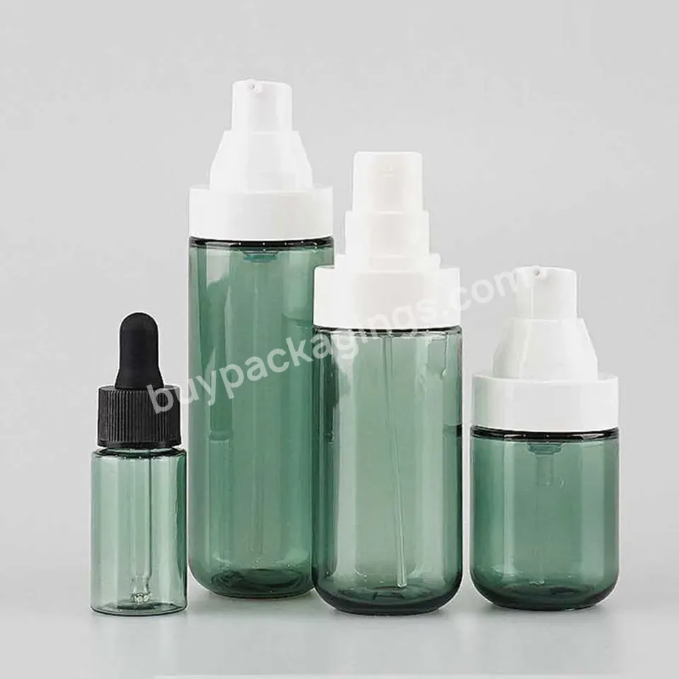 White 30ml 60ml 100ml 120ml Double Wall Pet Cosmetic Lotion Bottle Eye Cream Skincare Serum Lotion Pump Bottle