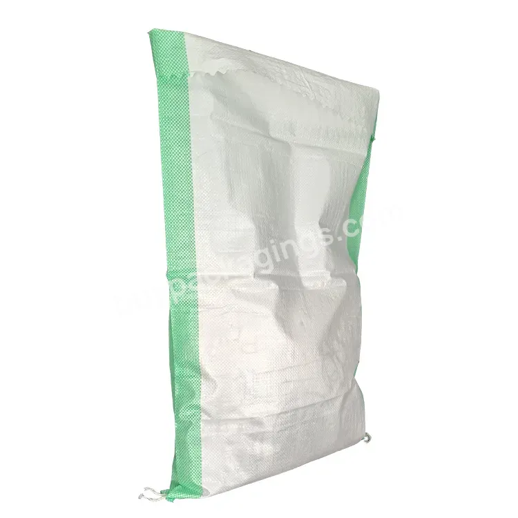 White 50kg Pp Woven Plastic Bag Small Sack For Packing Rice Maize