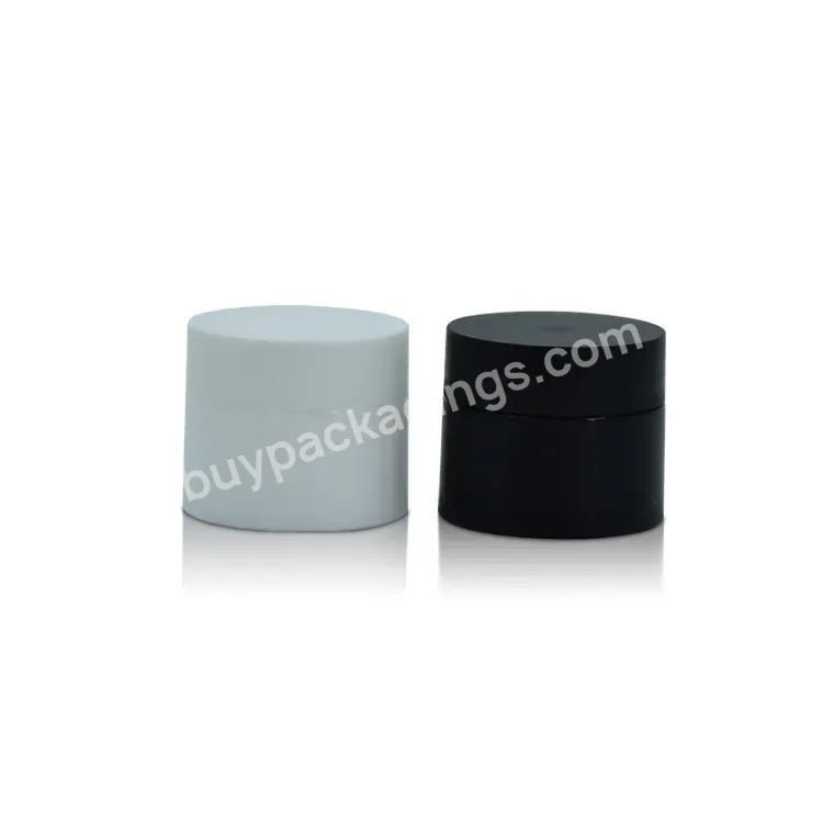 White Black High Quality 5g 10g Cosmetics Sample Sack Mini Pp Material Jar With Cap