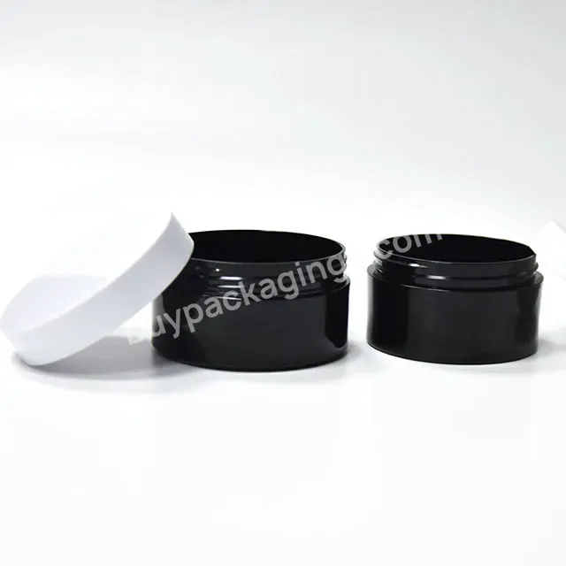 White Black Wide Mouth Big Empty Hair Conditioner Facial-pack Body Scrub Body Cream Jar Container