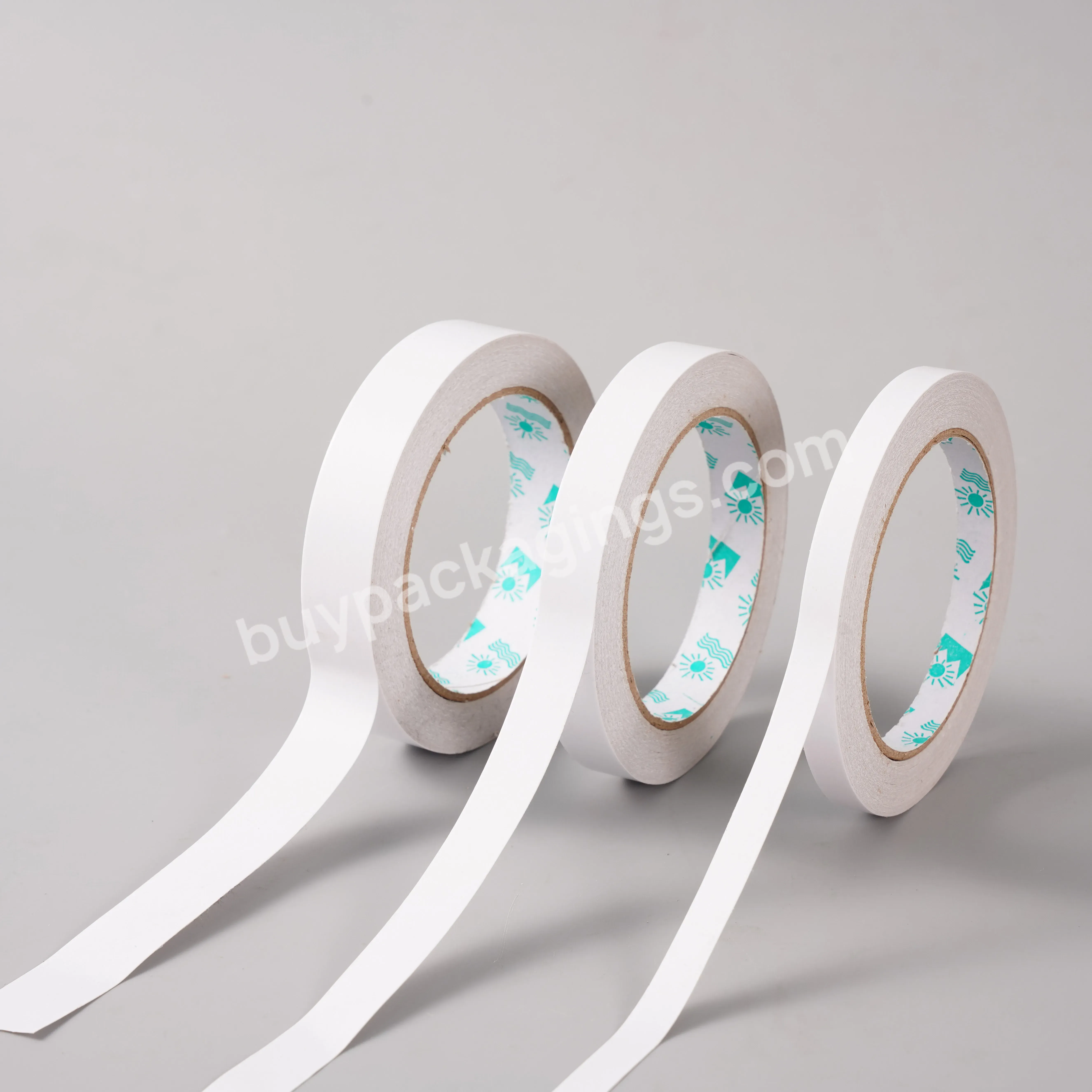 White Color High Bonding Double Sided Tape With Solvent Adhesive