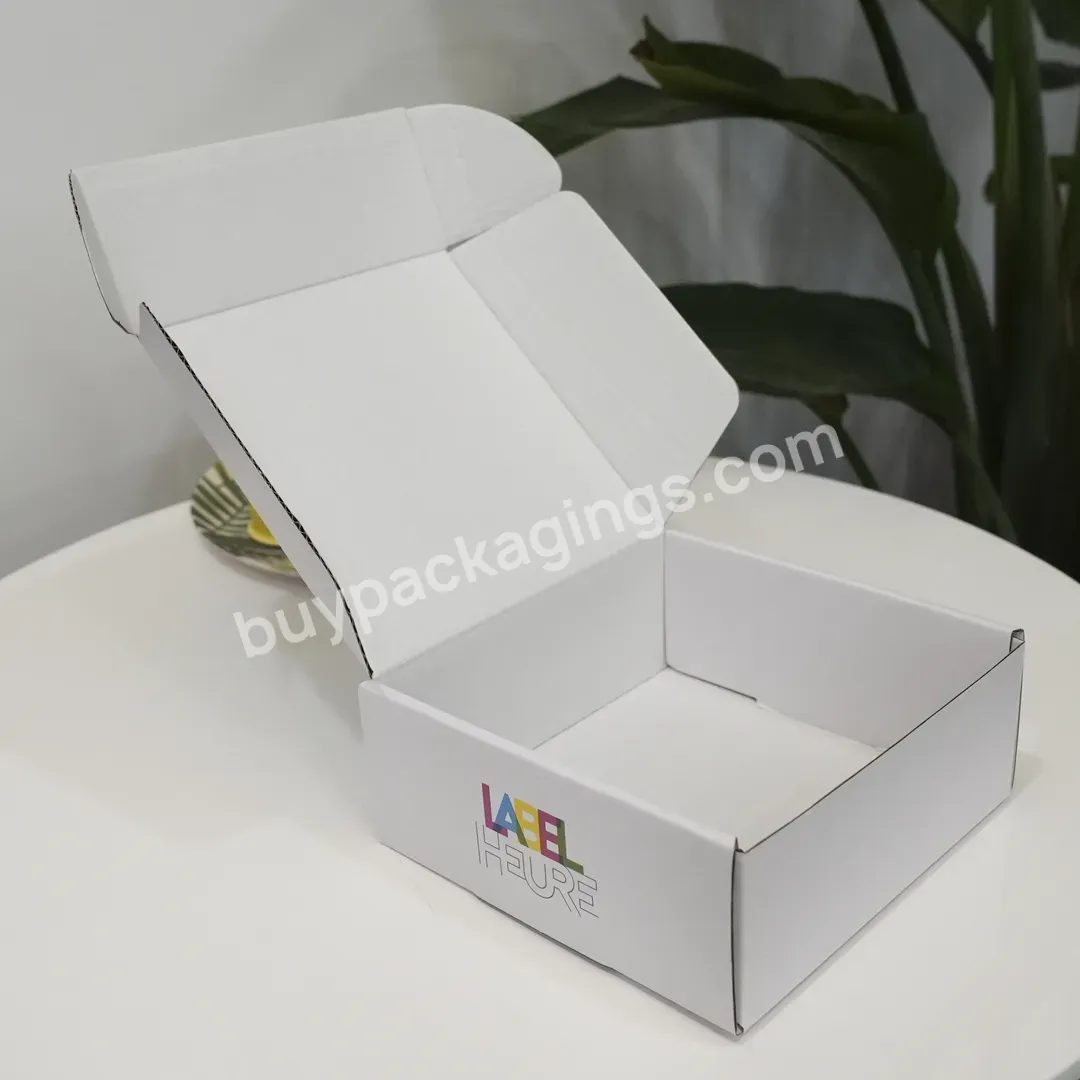 White Custom Logo Printed Shoes Packaging Box Mailer Box