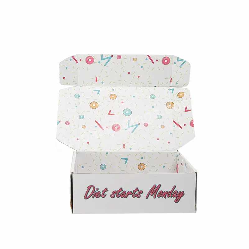 White Custom Printed Design Roll End Mailing Box Paper Mailer Box Packaging For Cosmetic