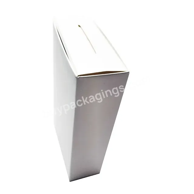 White Die Cutting 300g C1s Paper Kids Window Draw Boxes With Paper Handle Paper Inner Tray