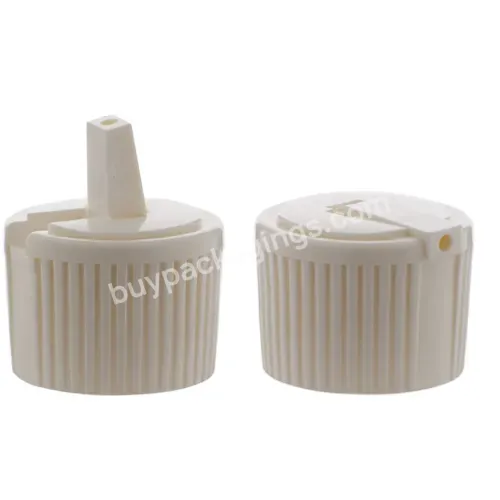 White Flip Spout Cap 24 /410,Plastic Lids For Cosmetic Use