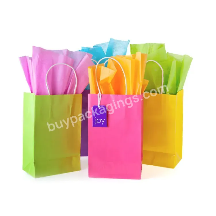 White Kraft A5 Bridesmaid Door Giftbags Branded Retail Unique Polka Dot Rose Gold Paper Bag