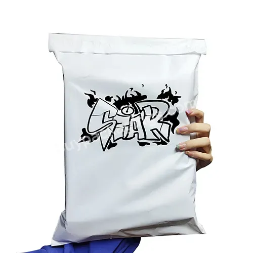 White New Material Custom Clothing Packaging Shipping Bags Self Sealing Biodegradable Packaging Parcel Bag Plastic