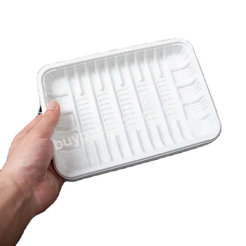 White New Model Cheap Classic Design Large Meat Platter Plastic Tray