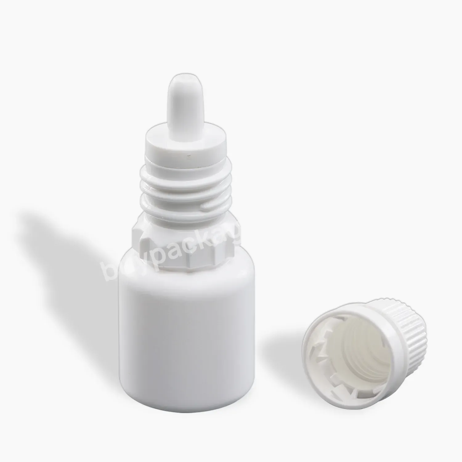 White Pe 5ml 10ml Plastic Eye Drops Container Dropper 5ml 10ml Medical Squeeze Bottle