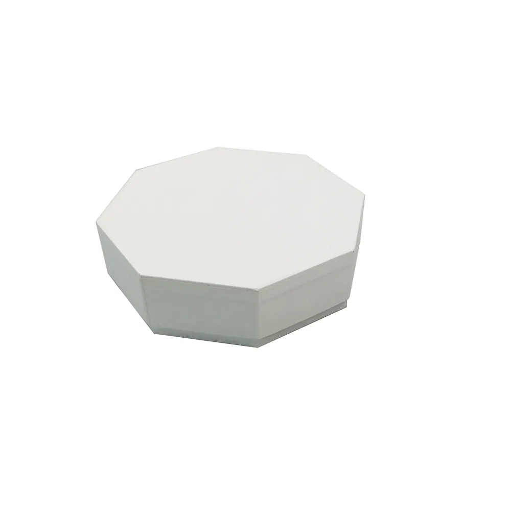 white Polygon cardboard  box for  cosmetic packaging chocolate or candy