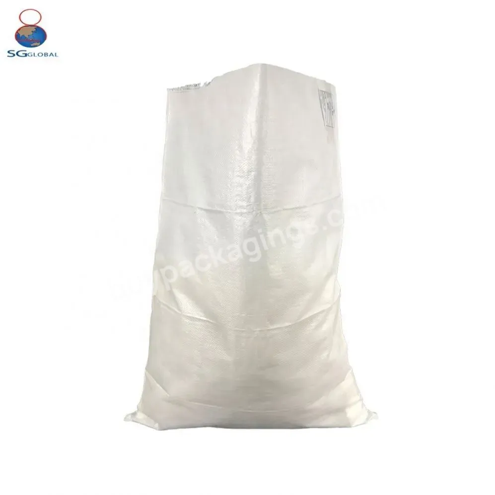 White Polypropylene Plastic 25kg/50kg Pp Woven Bag Laminated Bag Factory Price