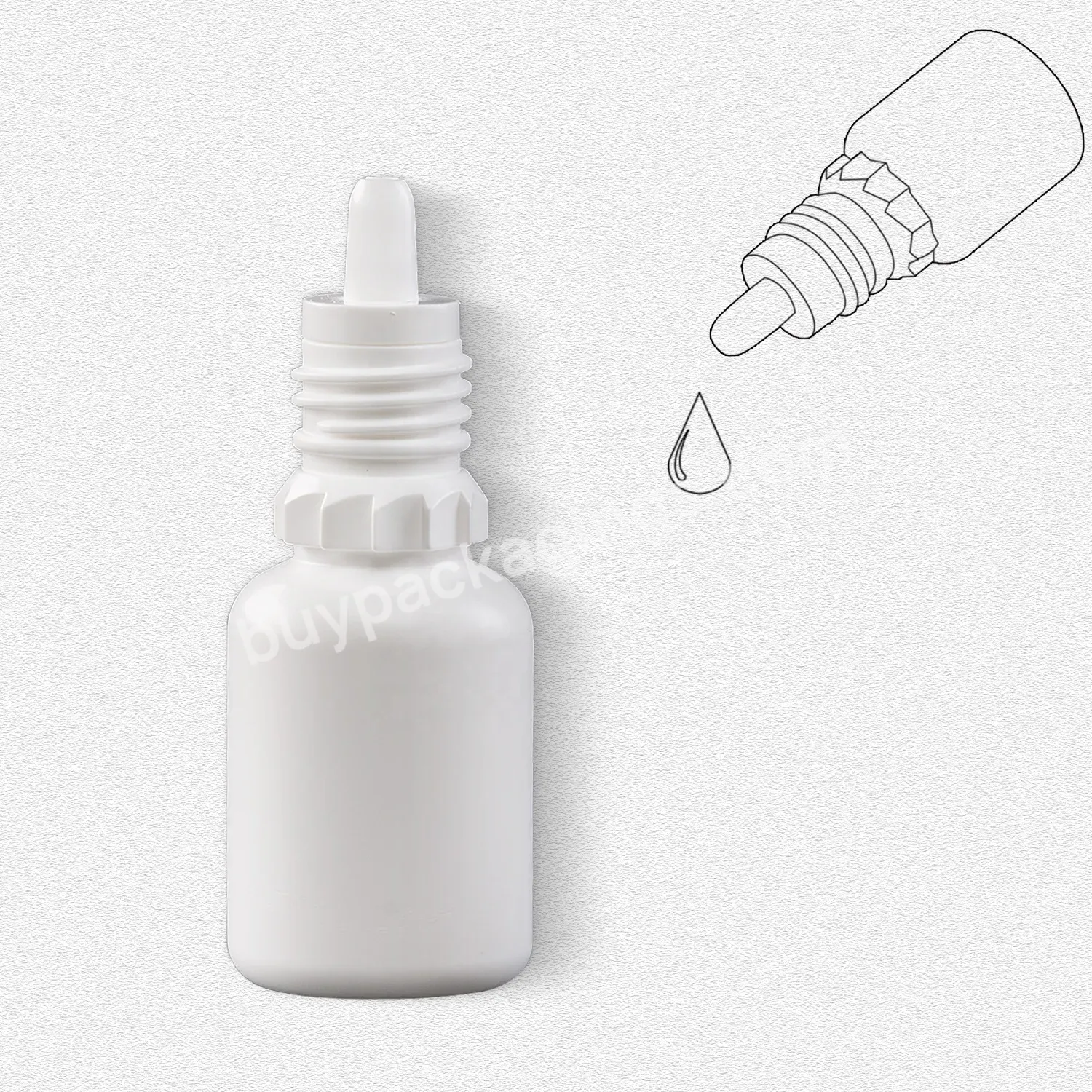 White Small Empty 5ml 10ml Round Plastic Liquid Eye Medicine Drops Packaging Container 5cc Aseptic Eye Dropper Bottle From China