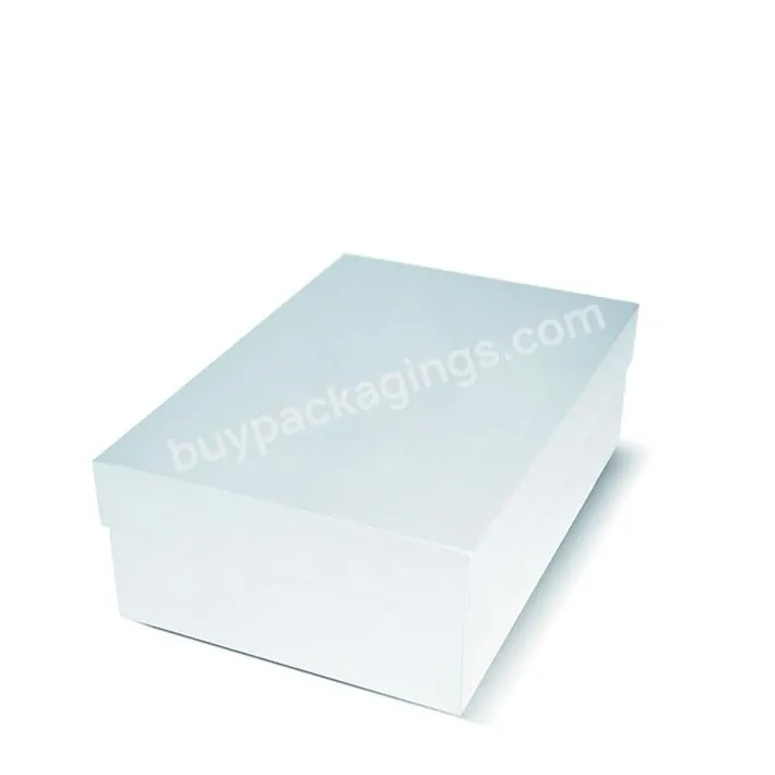 Whiteblack Cardboard shoe boxes custom made logo printed