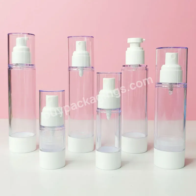 Whole Sale Clear Skin Care Eye Cream Toner Container 15ml 30ml 100ml 120ml Airless Bottle - Buy Airless Pump Bottle,Airless Cosmetic Bottle,Airless Spray Bottle.