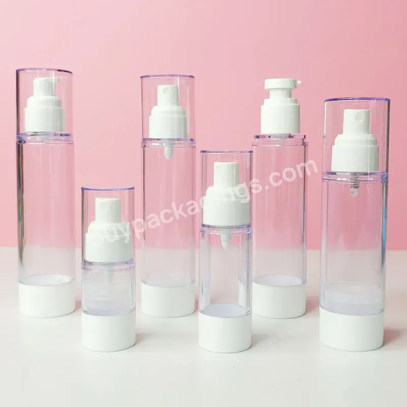 Whole Sale Clear Skin Care Eye Cream Toner Container 15ml 30ml 100ml 120ml Airless Bottle