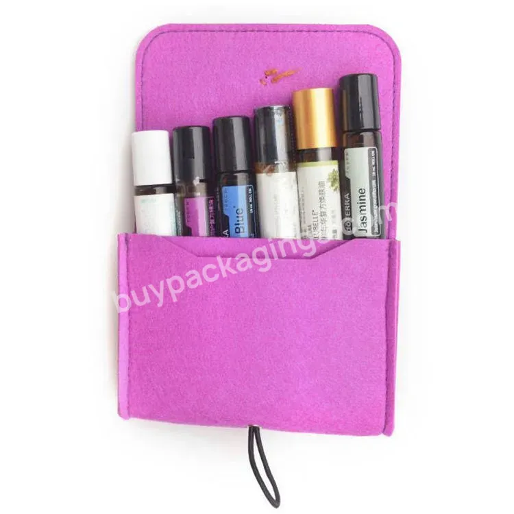 Wholesale 10ml Travel And Sampling Essential Oil Bottles Felt Storage Bag - Buy Felt Storage Bag,Essential Oil Handbag,Essential Oil Bag.