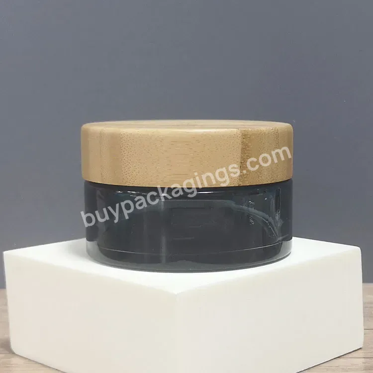 Wholesale 15g 20g 30g 50g Cosmetic Cream Containers Frosted Amber Black Glass Jar With Bamboo Wood Lid Engraving Logo - Buy Glass Cream Jar,Wholesale Cream Container Matte Glass Jar With Bamboo Wood Lid 5g 10g 15g 20g 30g 50g Glass Cosmetic Jars,Matt