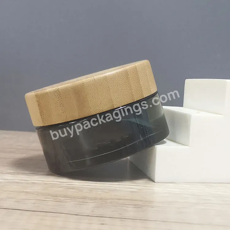 Wholesale 15g 20g 30g 50g Cosmetic Cream Containers Frosted Amber Black Glass Jar With Bamboo Wood Lid Engraving Logo - Buy Glass Cream Jar,Wholesale Cream Container Matte Glass Jar With Bamboo Wood Lid 5g 10g 15g 20g 30g 50g Glass Cosmetic Jars,Matt