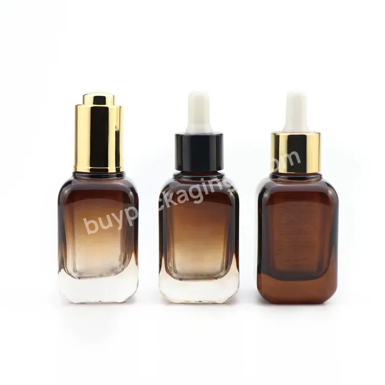 Wholesale 15ml 20ml 40ml Brown Essential Oil Empty Amber Glass Dropper Bottle