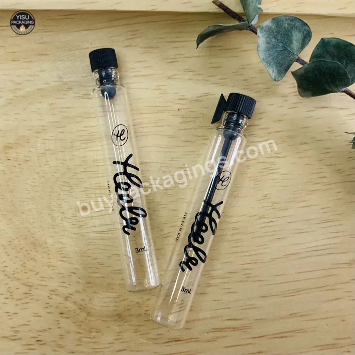 Wholesale 1ml 2ml 3ml Clear Test Perfume Empty Glass Bottles Seed Packaging