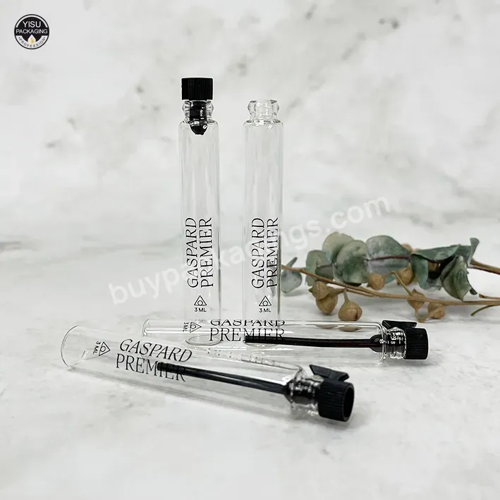 Wholesale 1ml 2ml 3ml Clear Test Perfume Empty Glass Bottles Seed Packaging