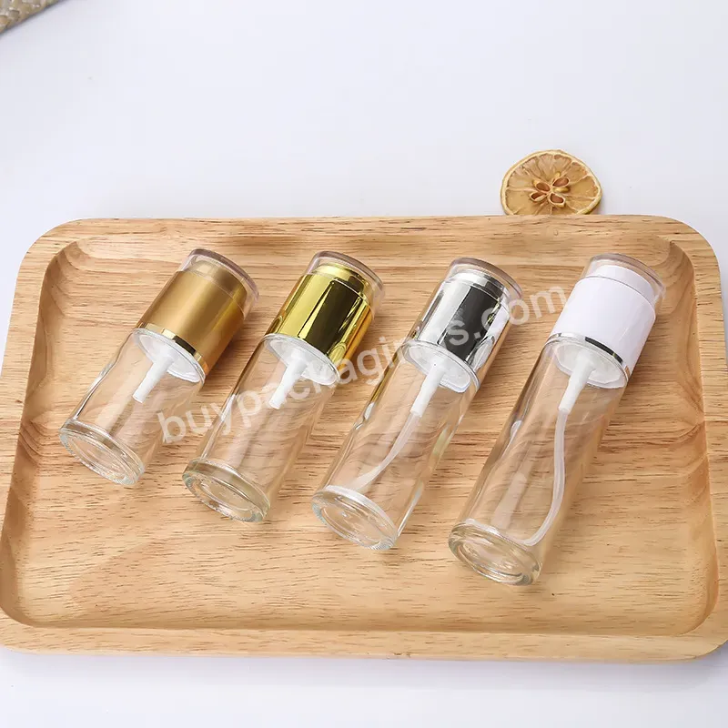 Wholesale 20g 30g 50g 20ml 40ml 100ml 120ml Cosmetic Glass Bottle Sets Glass Jar For Skincare Face Cream Lotion Bottle