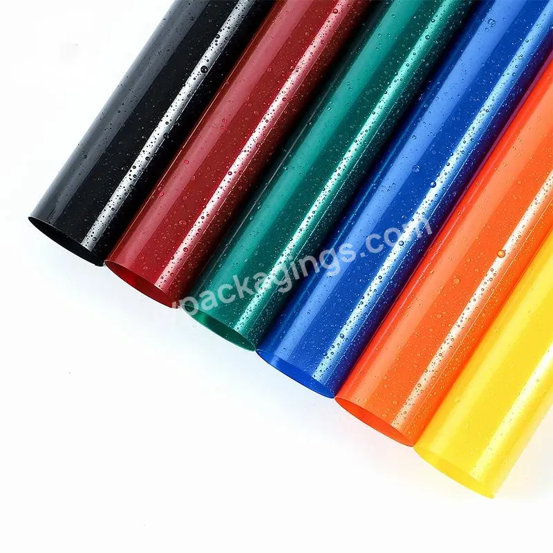 Wholesale 20pcs/pack Colorful Cellophane Transparent Floral Wrapping Paper For Florist Wrapper Flower Shop Supplies