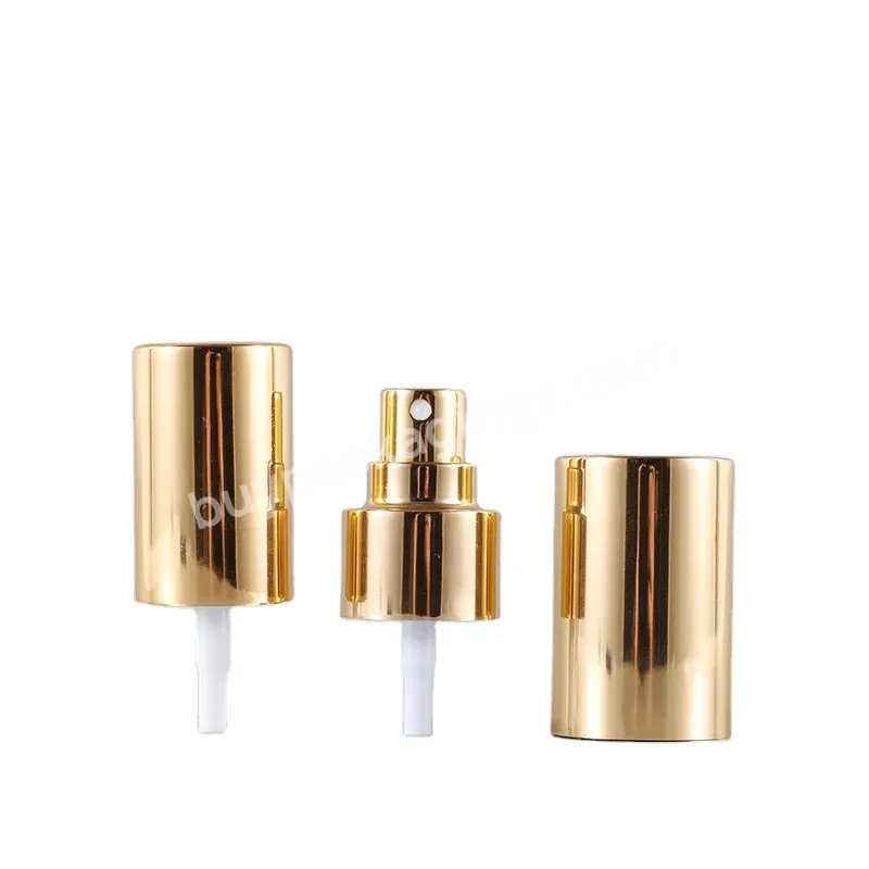 Wholesale 24/410 28/410 Pp Plastic Mist Sprayer Gold Metal Fine Mist Spray Pump For Glass/plastic Bottle - Buy Cosmetic Cream Pump,Custom Color Bottle Screw Cap Packaging,Serum Container Pump Sprayer.