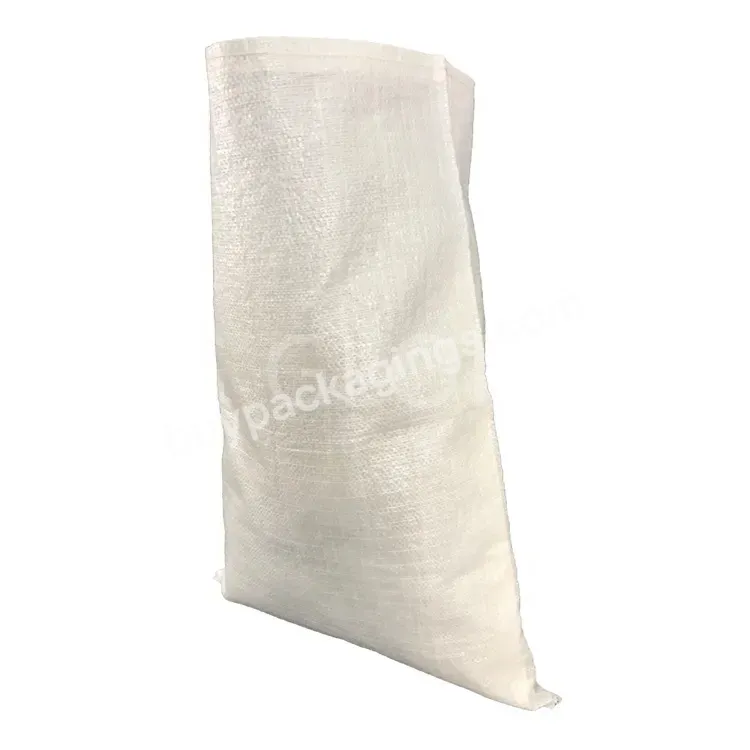 Wholesale 25kg 50kg 100kg Plain White Pp Woven Grain Sacks