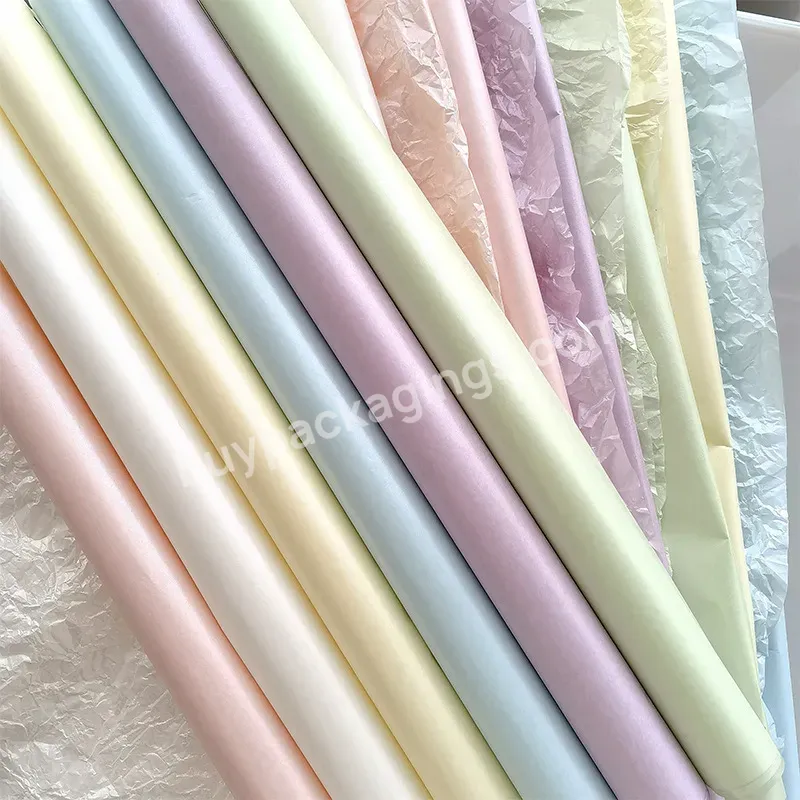 Wholesale 26gsm 50*70cm Pearly Lustre Surface Tissue Paper Craft Paper Scrapbooking Paper For Gift Decorative Home Party