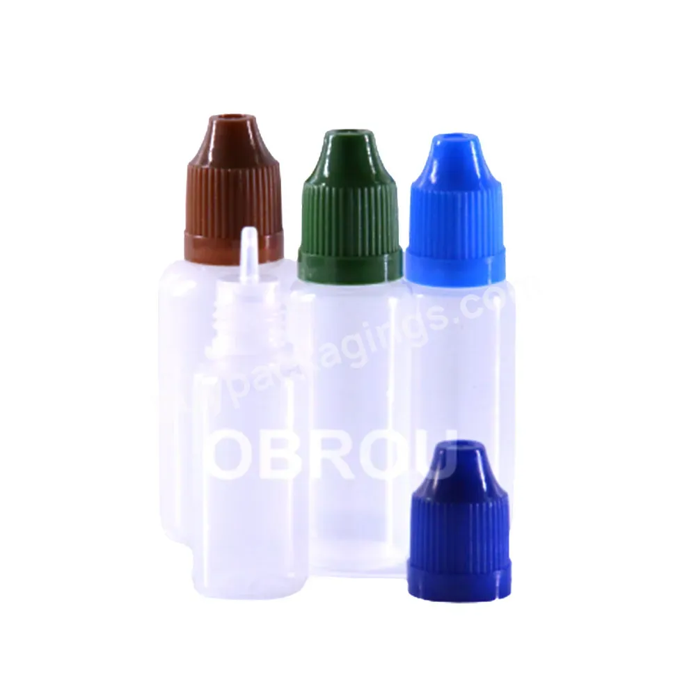 Wholesale 2oz Plastic Bottle With Childproof Cap 3ml 5ml 10ml 15ml 20ml 30 Ml 50ml 100 Ml Plastic Oil Dropper Bottles