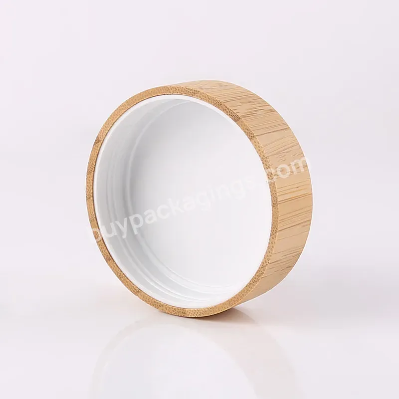 Wholesale 30g Round Wooden Jar Bamboo Cosmetic Jar Face Cream Skincare Plastic Jar Eco-friendly Packing