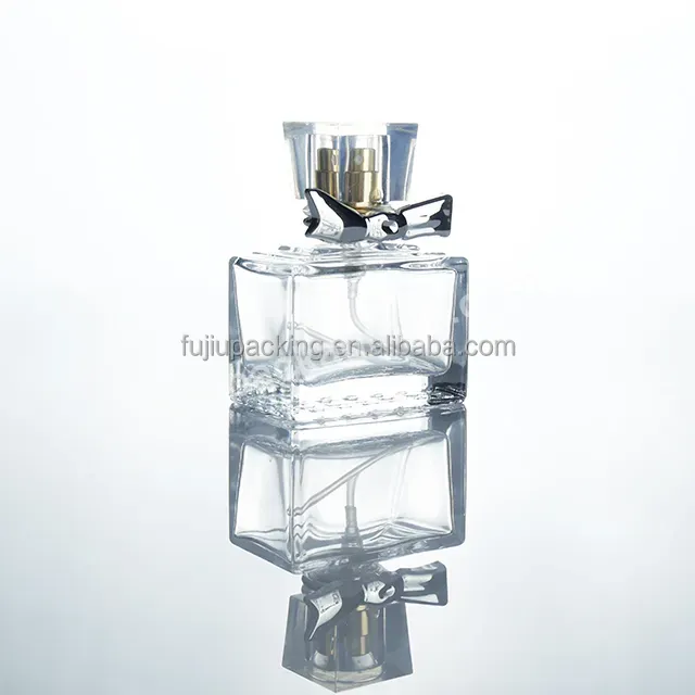 Wholesale 30ml 50 Ml 75ml 100ml Empty Luxury Flat Square Spray Fragrance Parfum Bottle Refillable Perfume Glass Bottle