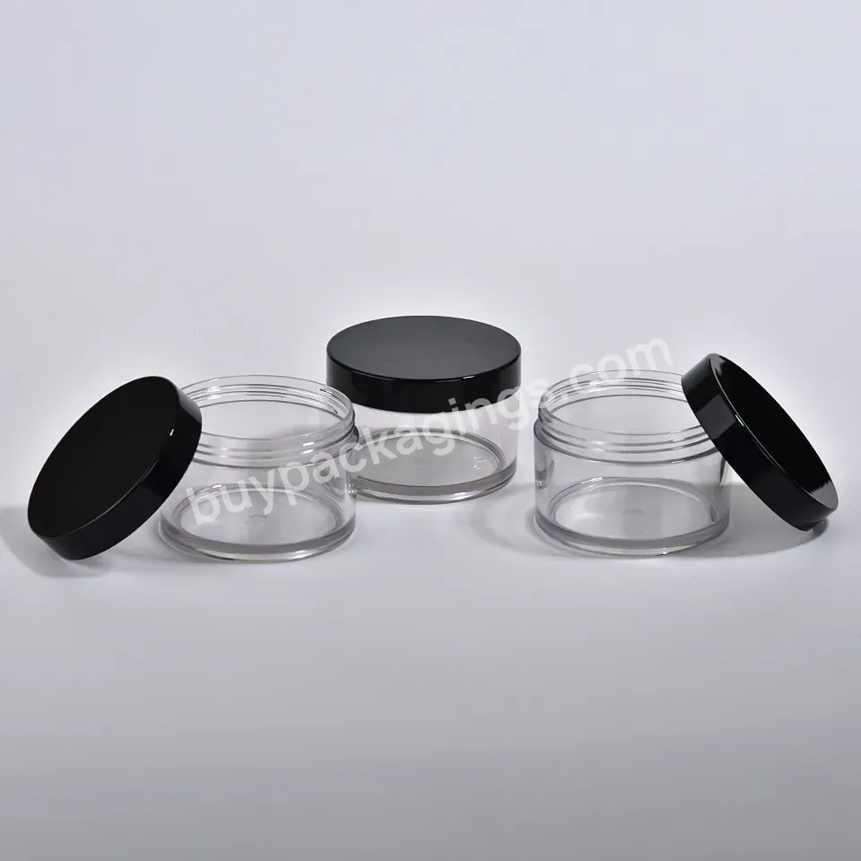 Wholesale 30ml 50ml High End White Pet Plastic Cream Jar With Cap Thick Wall Personal Skincare Cosmetic Packaging Cream Jar