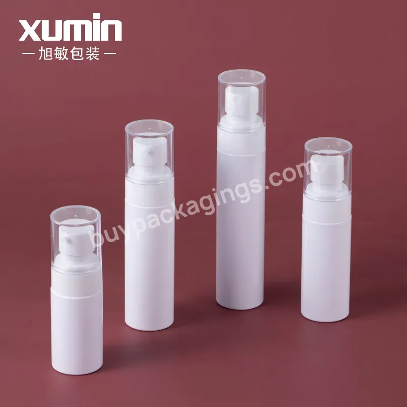 Wholesale 40ml 50ml 100ml 120ml White Plastic Pet Bottle And 100ml White Lotion Pump Bottle And Plastic Toner 60ml Spray Bottle