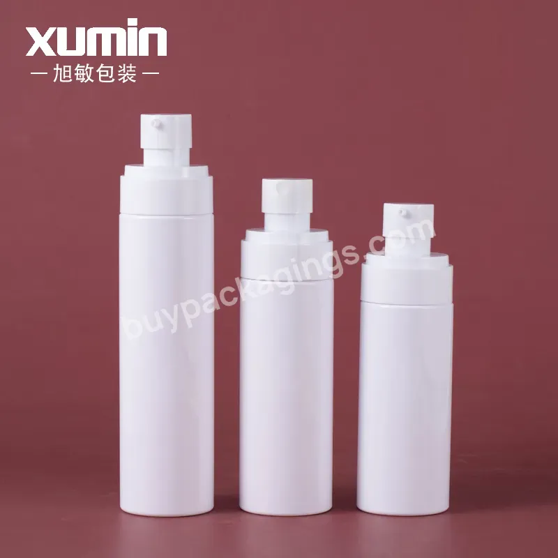 Wholesale 40ml 50ml 100ml 120ml White Plastic Pet Bottle And 100ml White Lotion Pump Bottle And Plastic Toner 60ml Spray Bottle