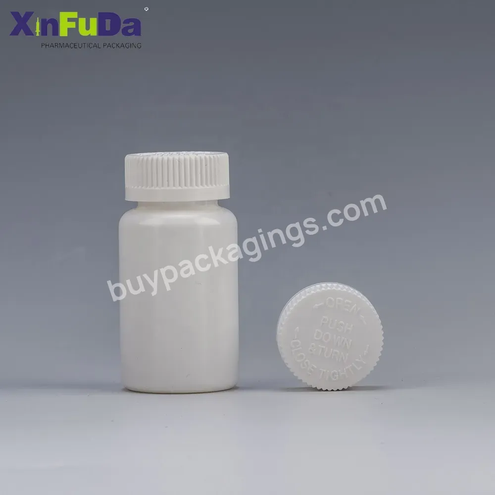 Wholesale 45ml 60ml 75ml 85ml 100ml 150ml White Hdpe Plastic Medicinal Pill Bottles From Vitamin Plastic Bottle Manufacturer