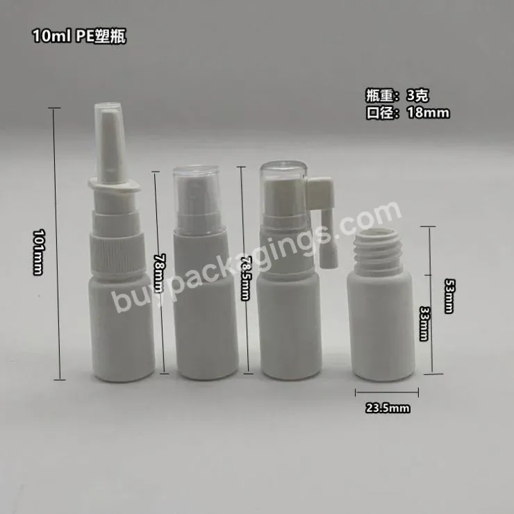 Wholesale 5 6 10 20 Ml Empty Nose Cleaner Packaging Brown Black Clear Pe Cleaner Wash Pet Plastic Mist Nasal Spray Bottle