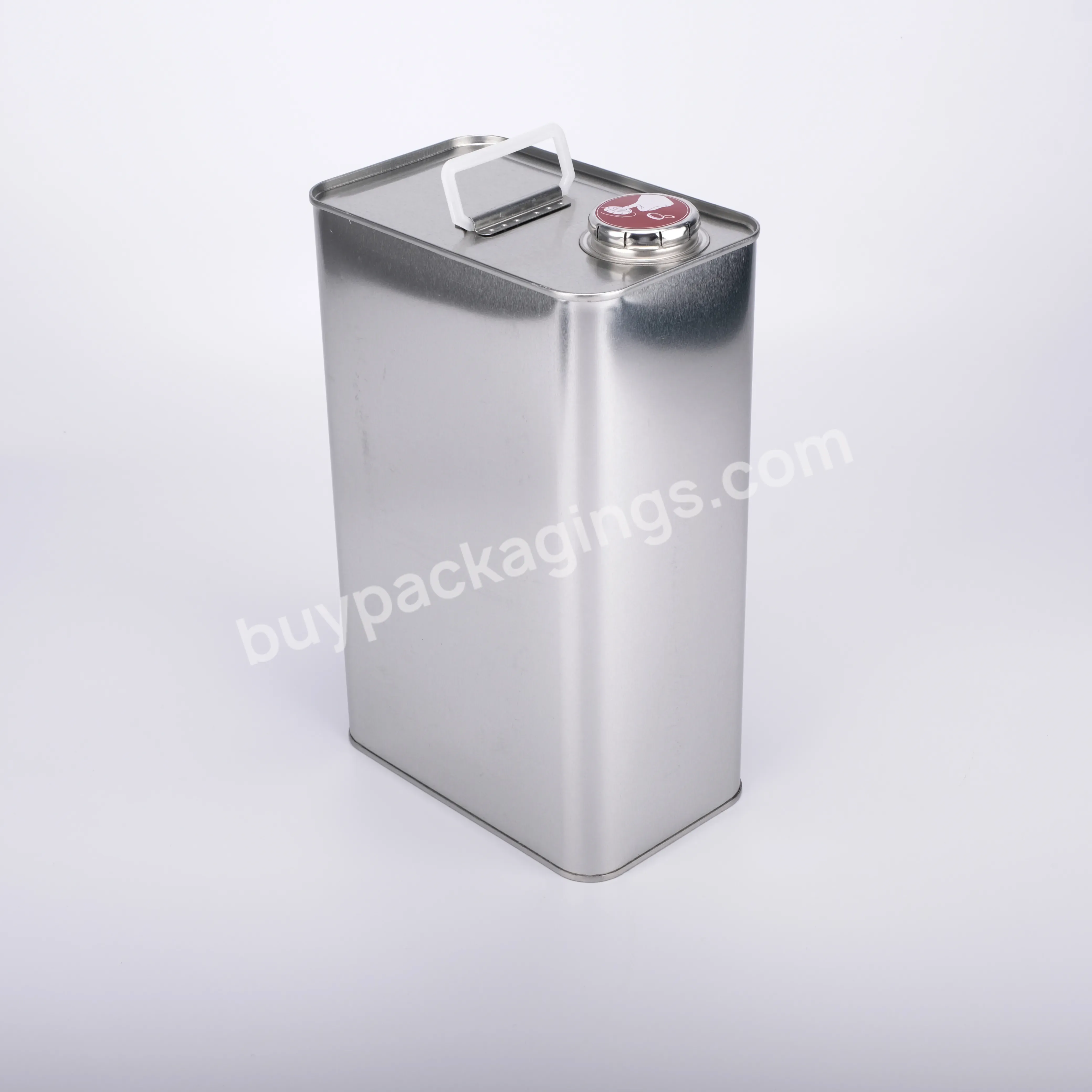 Wholesale 5 L Chemical Oil Metal Square Paint Tin Cans Rectangular Empty Jerry Can