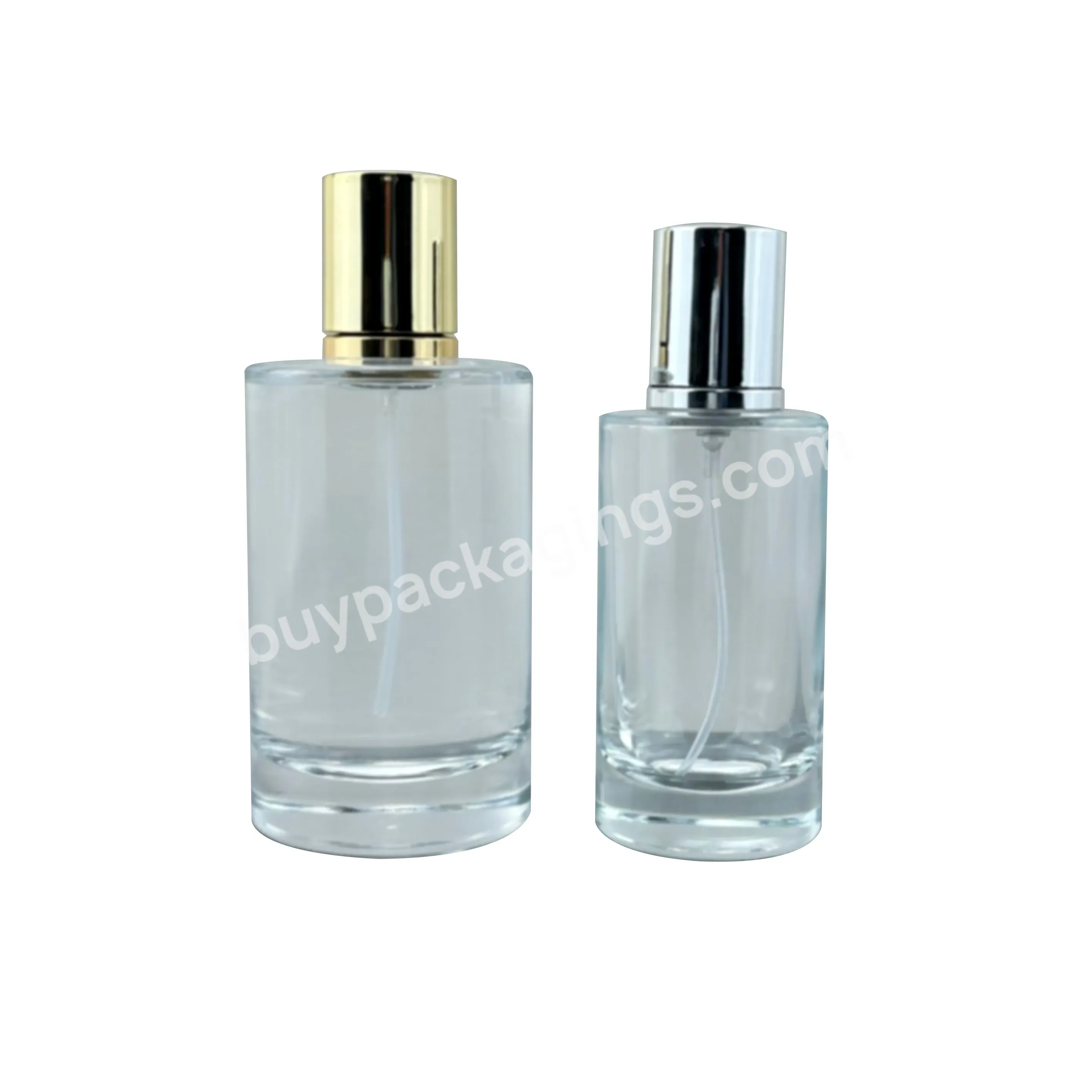 Wholesale 50ml 100ml Round Clear Glass Empty Perfume Bottle Perfume Atomizer Spray Bottle