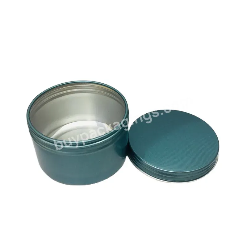 Wholesale 50ml 60ml 120ml 200ml Round Black Screw Top Lid Candle/cosmetic Aluminum Tin Jar