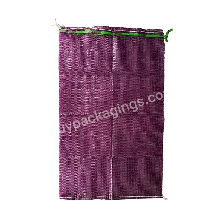 Wholesale 50x80cm Red Mesh Bags For Onions And Potatoes Vegetables,Fire Wood Sack Firewood Mesh Bag Pp L-sewing Mesh Leno Bags