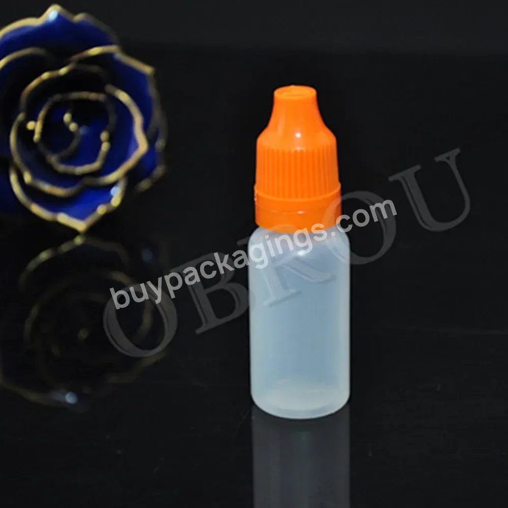 Wholesale 5/10/15/20/30/50ml Pet Bottle With Dropper Squeezable Dropper Bottle Plastic Obrou Juice Bottles For Tattoo Pigment