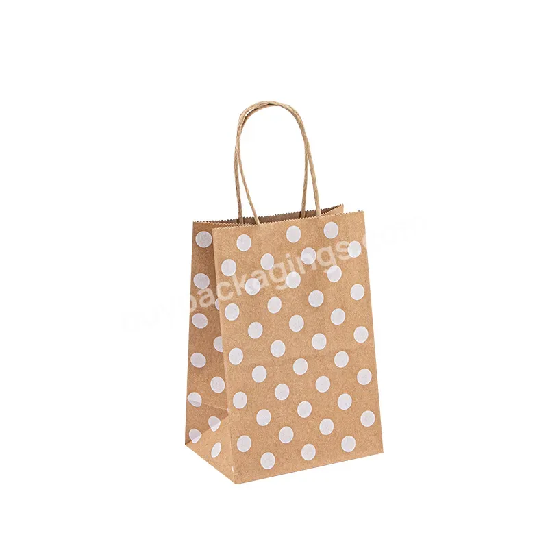 Wholesale 5.7''*3.25''*8'' Boutique Shopping Paper Bag With Twisted Handle