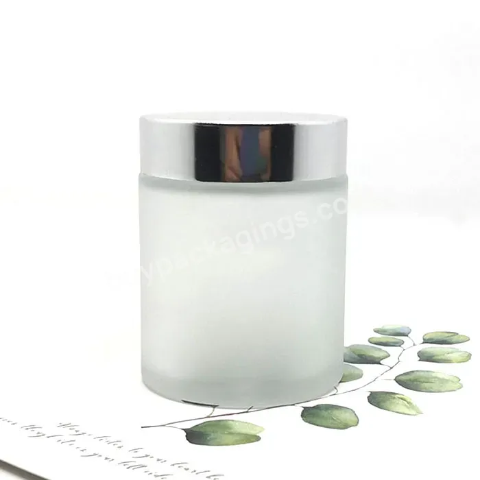 Wholesale 5g 10g 15g 20g 30g 50g 100g Custom Empty Eye Face Cream Jar Skincare Container Packaging Frost Glass Cosmetic Jar