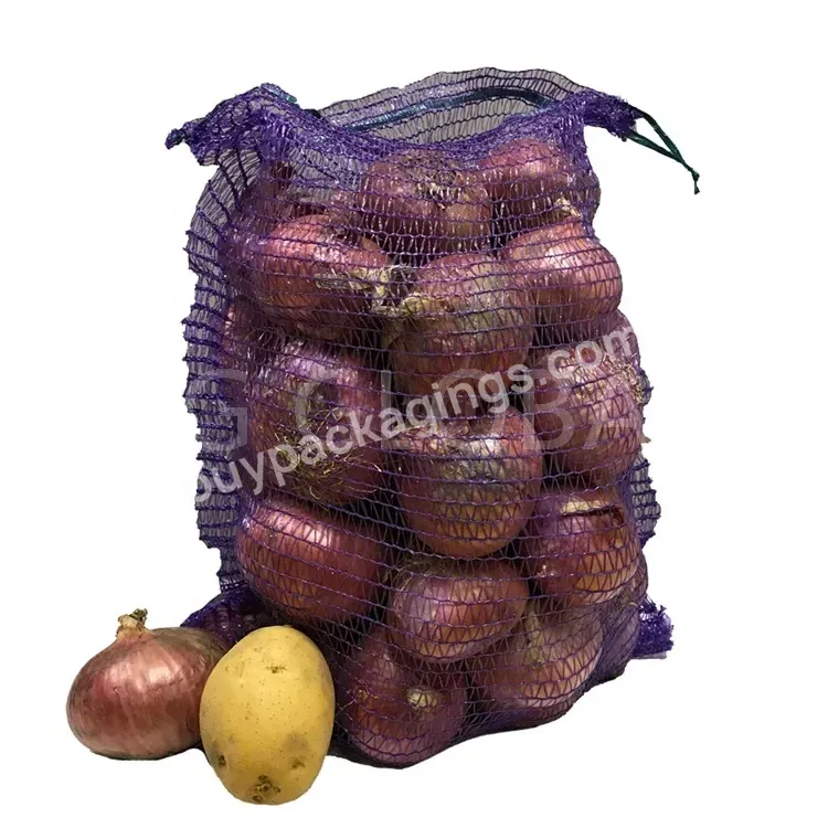 Wholesale 5kg 10kg 25kg Onion Potato Fruit Vegetable Packaging Pe Mesh Bag