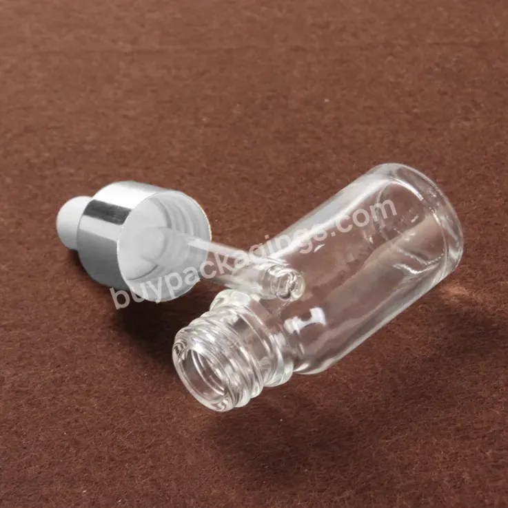 Wholesale 5ml 10ml 15ml 20ml 30ml 50ml 100ml Clear Glass Dropper Bottle For Perfume